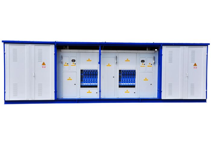 Complete transformer substations KTPG-100-2500/10(6)0.4 U1 (for urban networks)