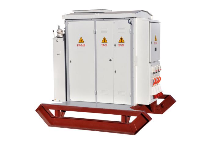 Complete transformer substations KTPU-1-25...2500/10(6)0.4 U1 (dead-end kiosk type)