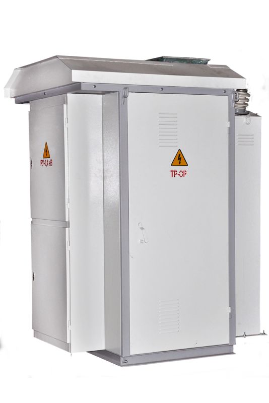 Complete transformer substations KTPU-1-25...2500/10(6)0.4 U1 (dead-end kiosk type)
